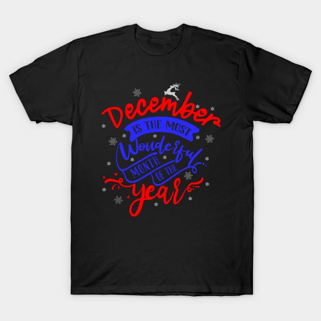 December most wonderful month of the year T-Shirt by StarWheel